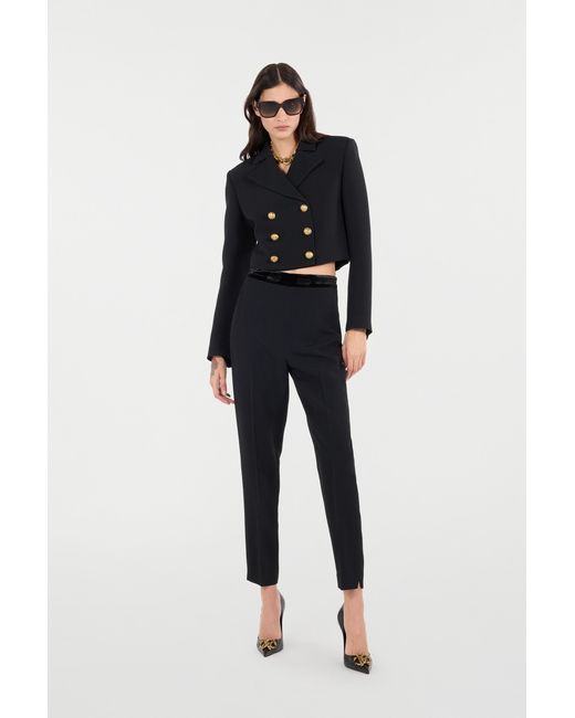 Roberto Cavalli Black Ankle-Length Pants