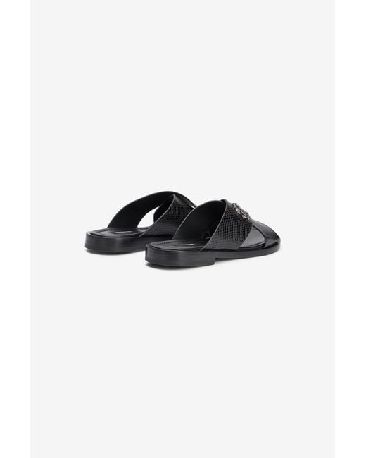 Roberto Cavalli Black Slide Sandals for men