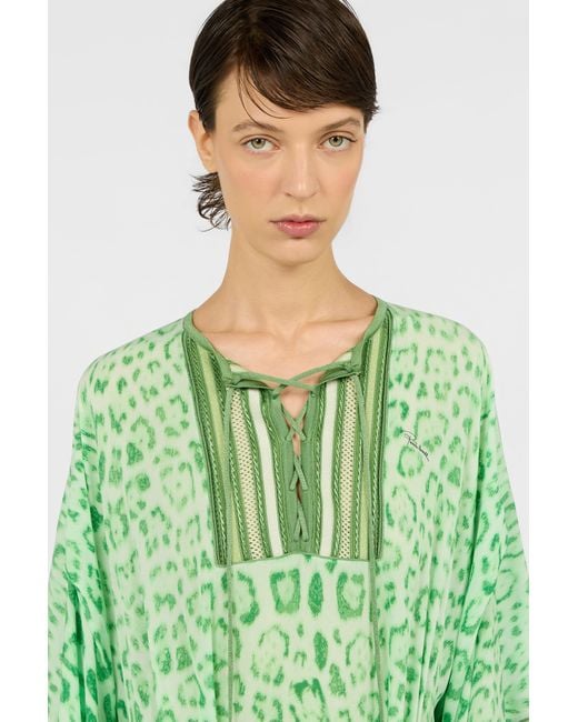 Roberto Cavalli Green Caftan