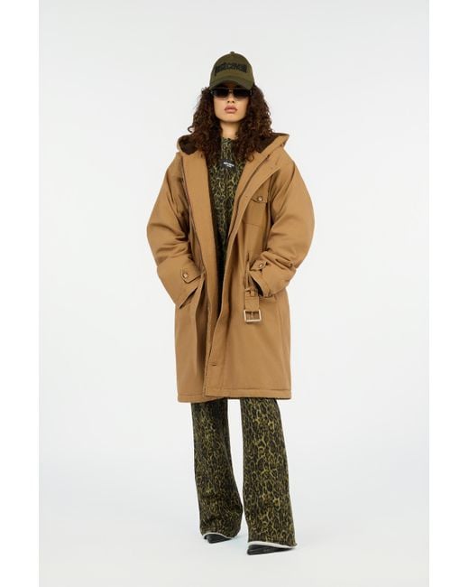 Roberto Cavalli Green Hose Mit Leopardendruck