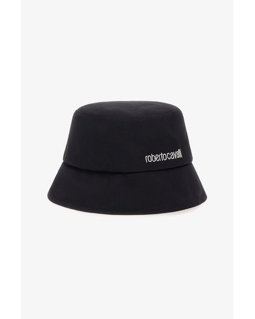 Roberto Cavalli Black Cap With Logo