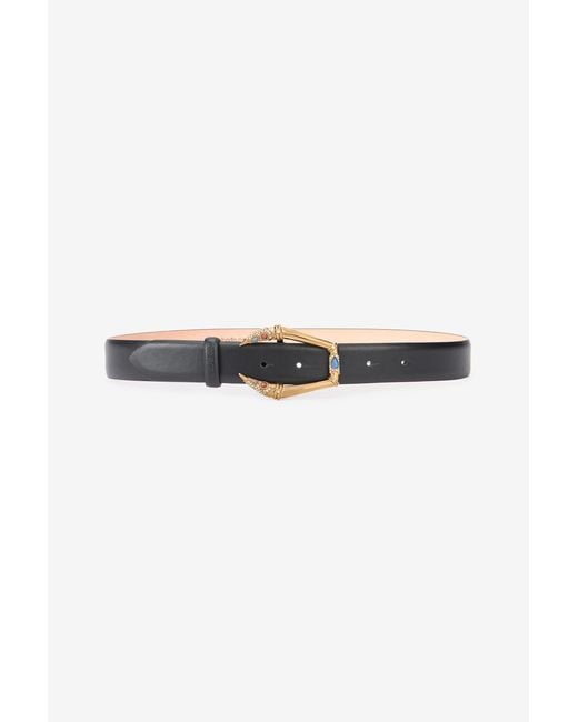 Roberto Cavalli Multicolor Belt With Jeweled Buckle