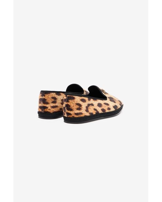Roberto Cavalli Multicolor Cheetah Skin Flat Loafers