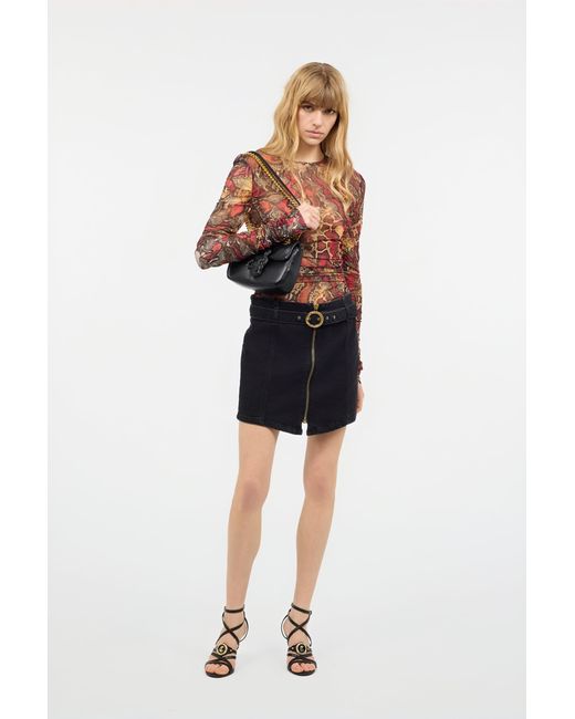 Roberto Cavalli White Sweater With Python Print