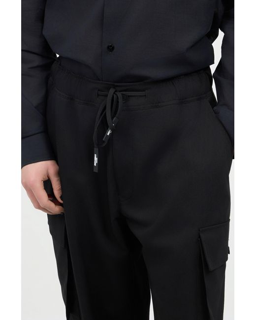 Roberto Cavalli Black Pants With Cargo Pockets for men