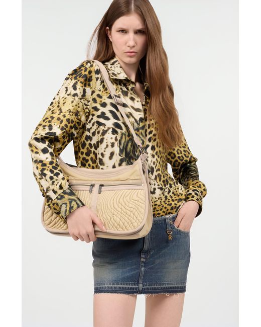 Roberto Cavalli Natural Matelassé Torino Bag