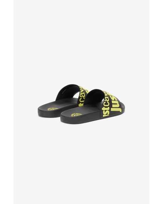 Roberto Cavalli Multicolor Sliders With Logo for men