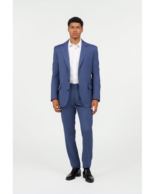 Roberto Cavalli Blue Mid-Rise Pants for men