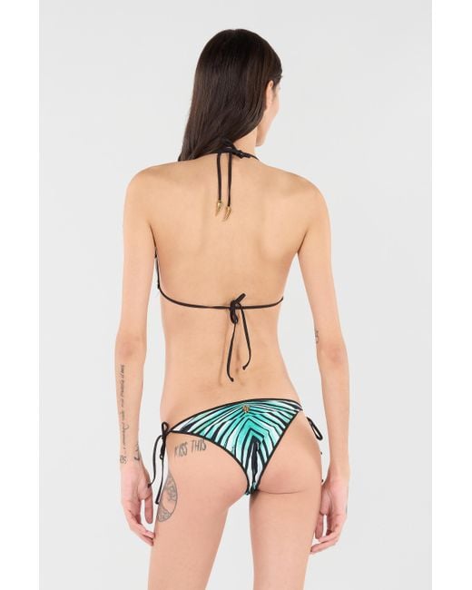 Haut De Maillot De Bain Imprimé Ray Of Sea Roberto Cavalli en coloris Black