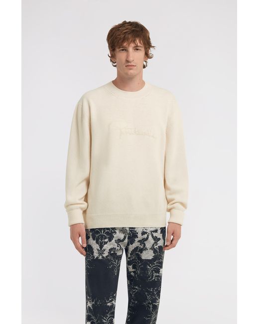 Roberto Cavalli White Logo Sweatshirt for men