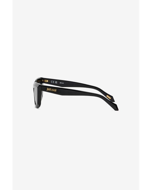 Roberto Cavalli Black Statement Front Sunglasses
