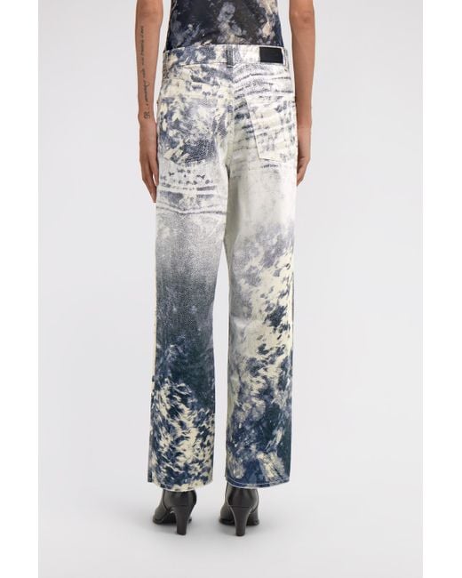 Roberto Cavalli White Appaloosa Printed Jeans