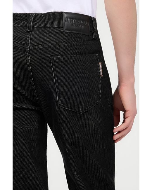 Roberto Cavalli Black Denim Trousers for men