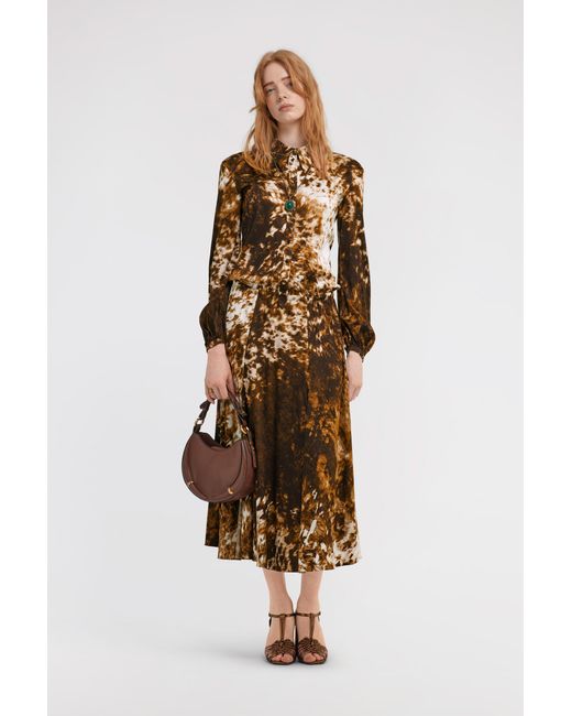 Roberto Cavalli White Appaloosa Print Shirt Dress