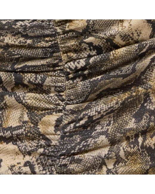 Roberto Cavalli Multicolor Skirt With Python Print