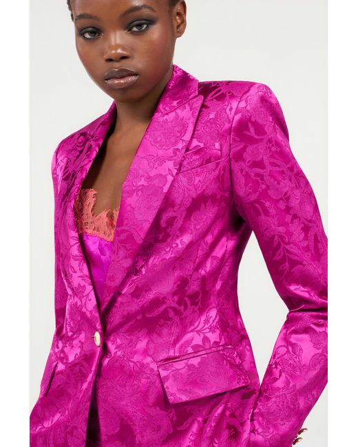 Roberto Cavalli Pink Single-Breasted Blazer
