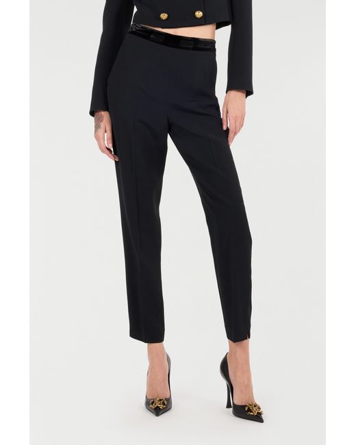 Roberto Cavalli Black Ankle-Length Pants