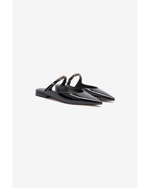 Roberto Cavalli Black Slingback Mary Janes