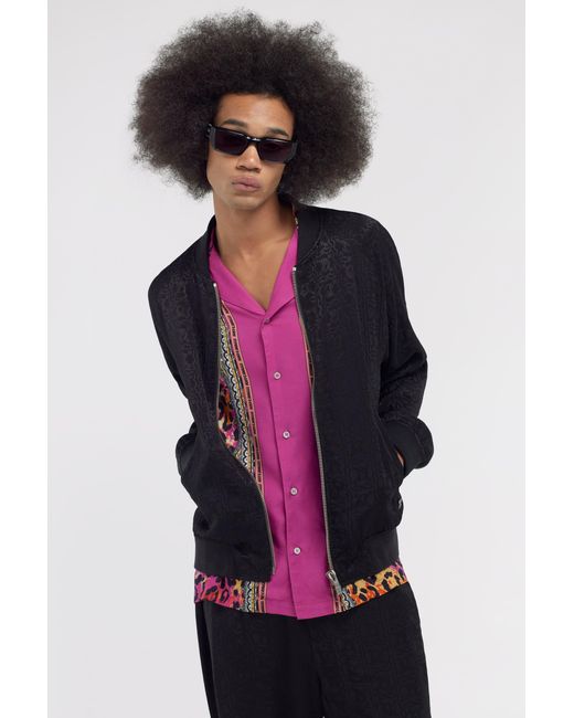 Roberto Cavalli Black Just Cavalli Bomber for men