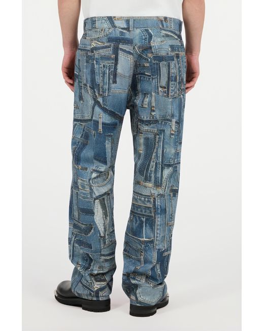 Roberto Cavalli Blue Jeans Over Patchwork Capsule Collection for men