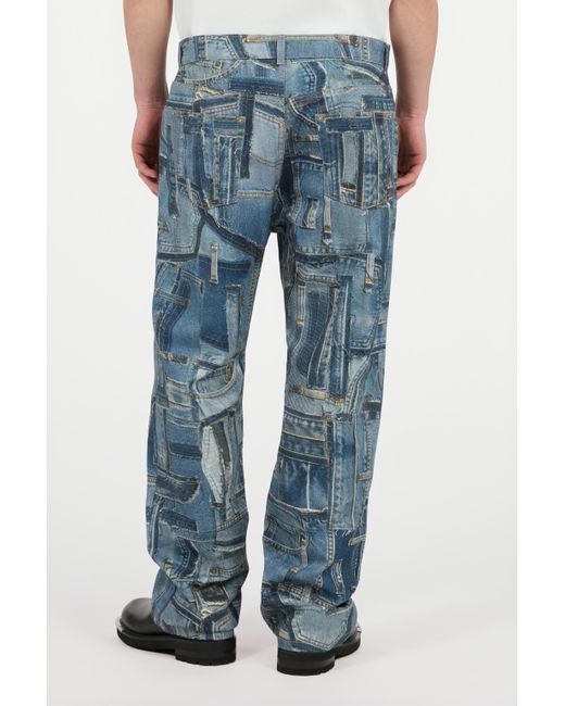 Roberto Cavalli Jeans Über Der Patchwork Capsule Collection in Blue für Herren