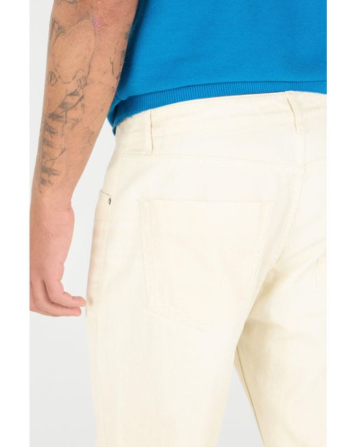 Roberto Cavalli White Cream Five Pocket Jeans for men