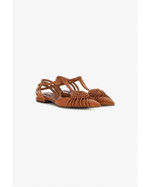 Roberto Cavalli Multicolor Ballerina With Weave