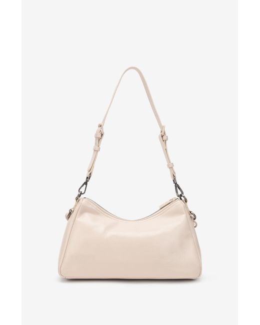 Roberto Cavalli Natural Shoulder Bag With Braided Handle