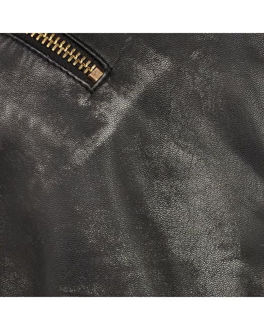 Roberto Cavalli Black Leather Jacket