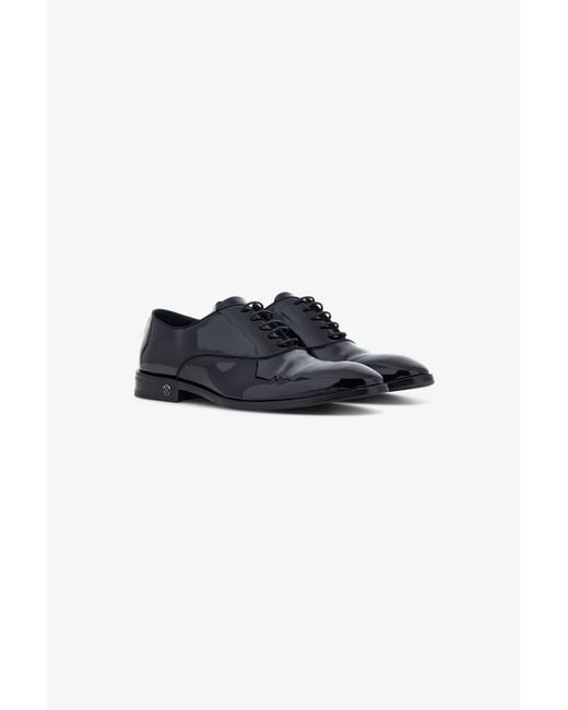 Roberto Cavalli Black Oxford Shoes for men