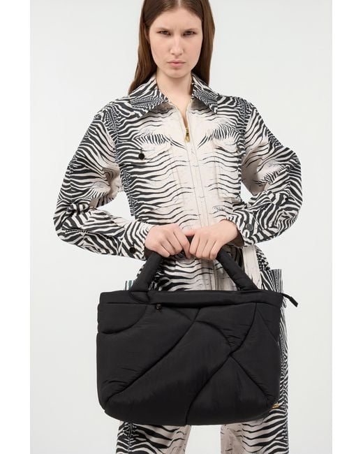 Roberto Cavalli Black Firenze Medium Bag