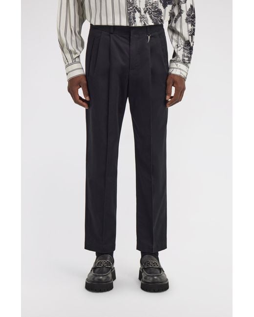 Roberto Cavalli Blue Pants With Fang Detail for men