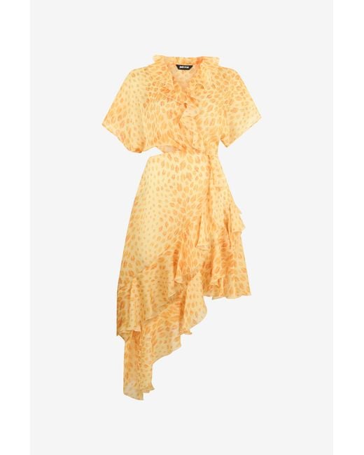 Roberto Cavalli Metallic The Jaguar Kiss Print Mini Dress