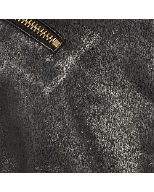 Roberto Cavalli Black Leather Jacket