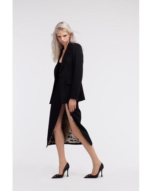Roberto Cavalli Black One Button Blazer
