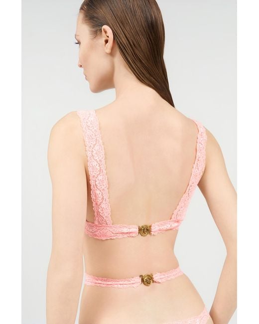 Roberto Cavalli Pink Florentine Flowers One-Piece Swimsuit