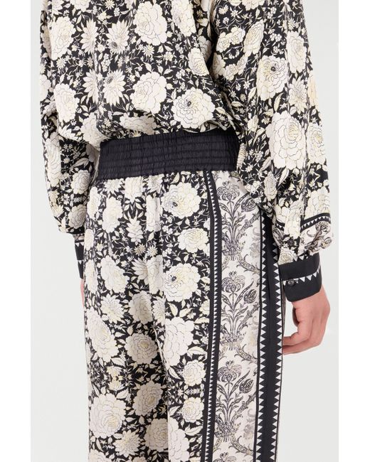 Pantaloni Con Stampa Floreale di Roberto Cavalli in White da Uomo