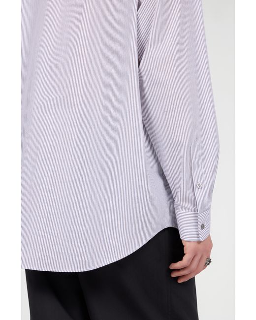 Roberto Cavalli White Shirt With Embroidered Snakes And Flowers for men