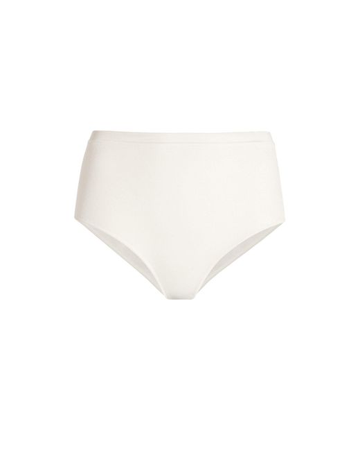 Roberto Cavalli White High Waisted Briefs