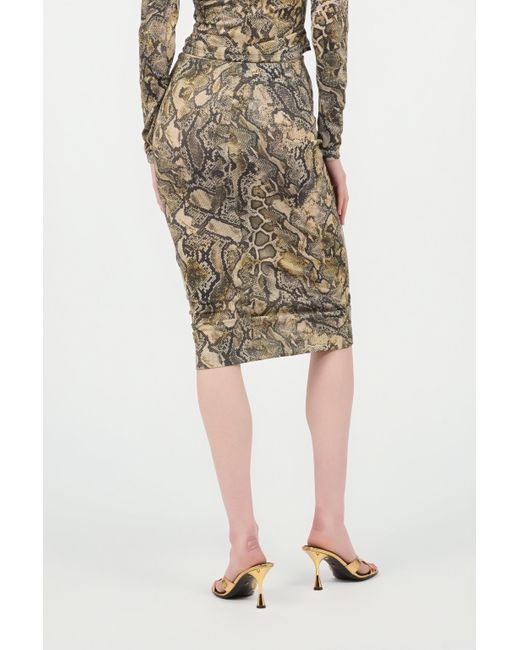 Roberto Cavalli Multicolor Rock Mit Print Python