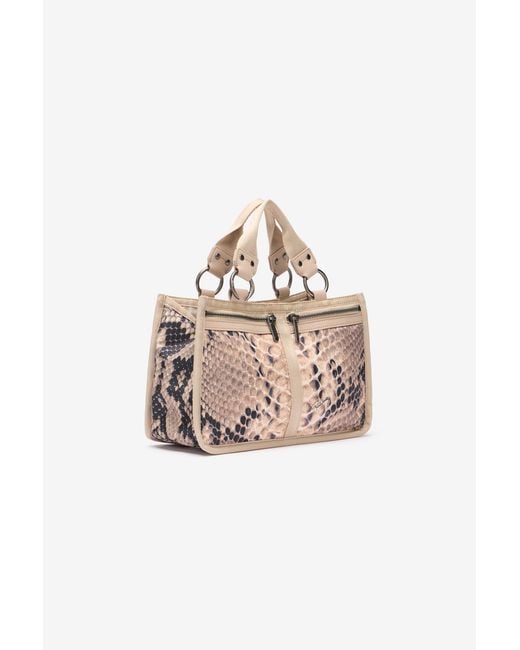 Roberto Cavalli Pink Milano Bag With Print