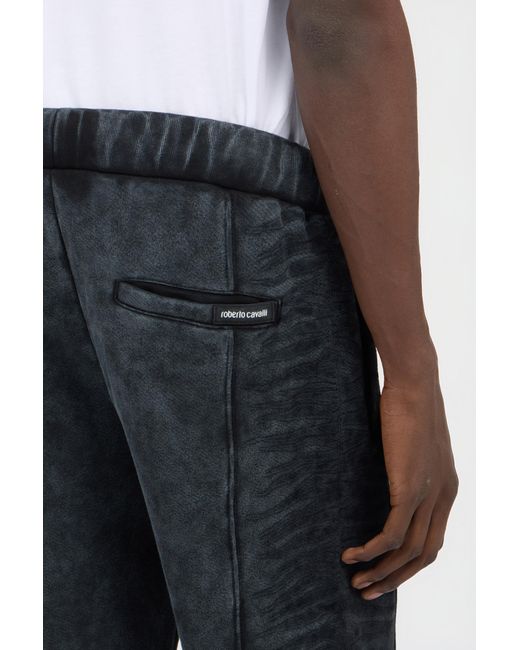 Roberto Cavalli Black Jogging Pants for men