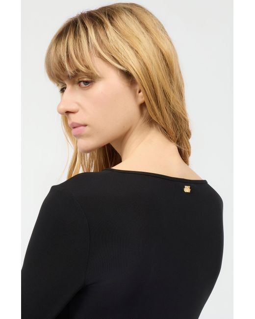 Top A Maniche Lunghe di Roberto Cavalli in Black