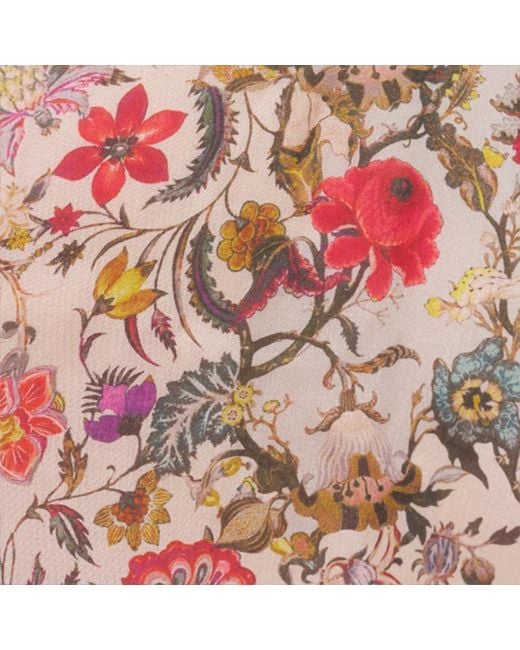 Roberto Cavalli Natural Baby Jaguar Print Silk Pareo