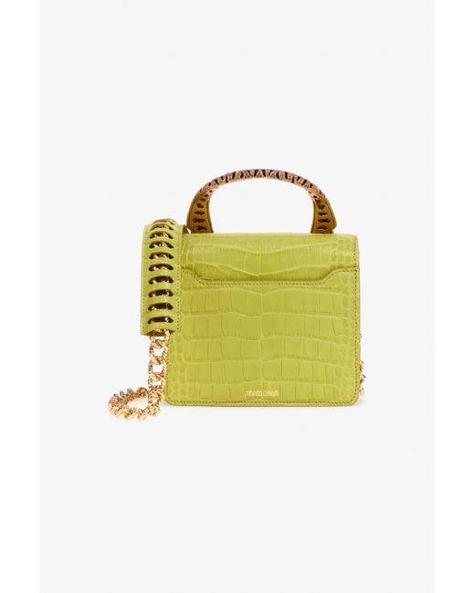 Roberto Cavalli Yellow Medium Roar Bag