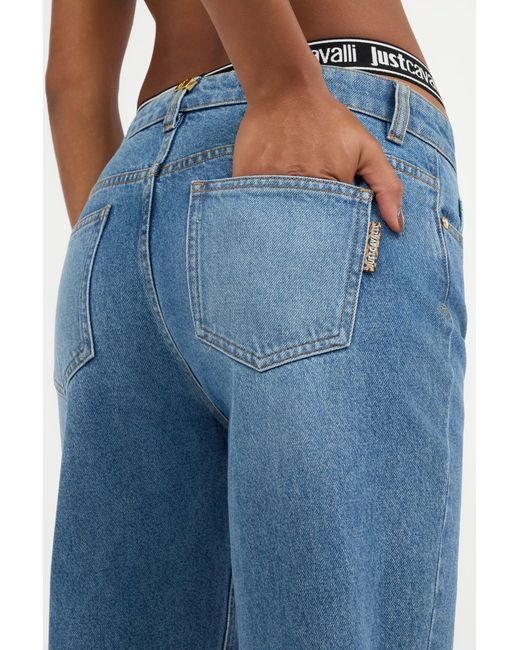 Roberto Cavalli Blue Cropped Jeans