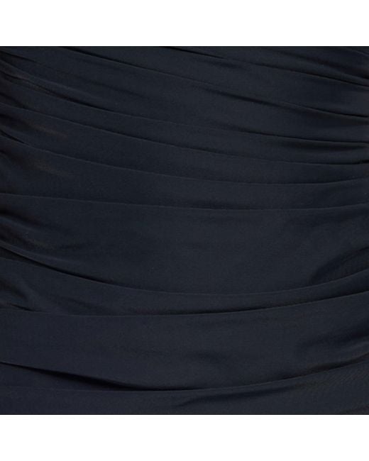 Roberto Cavalli Black Mini Dress With Ruffles