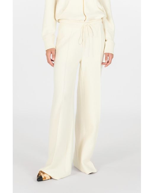 Roberto Cavalli White Drawstring Trousers