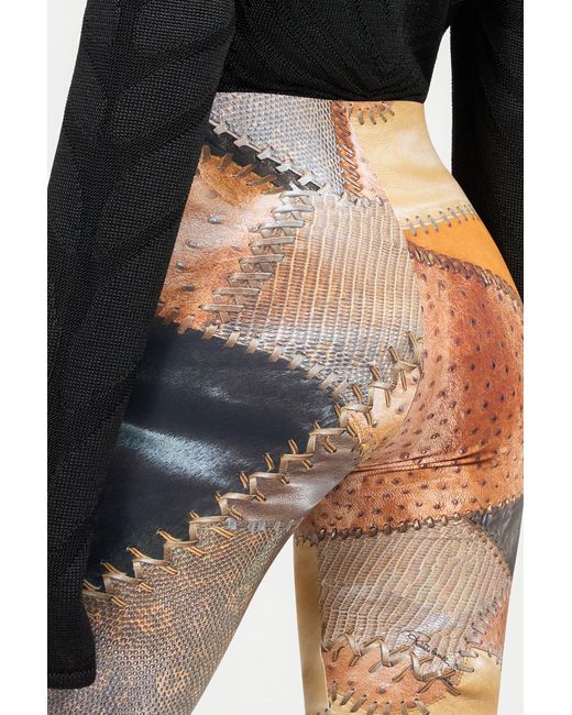 Pantalon Imprimé Patchwork Roberto Cavalli en coloris Multicolor