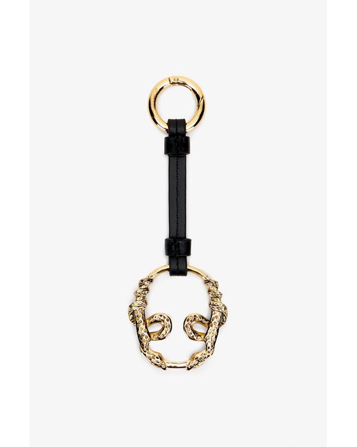 Roberto Cavalli White Serpentine Key Ring